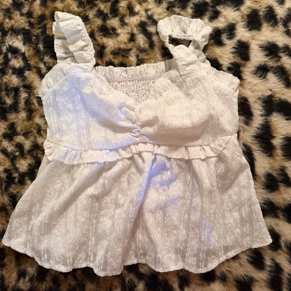 White baby doll top